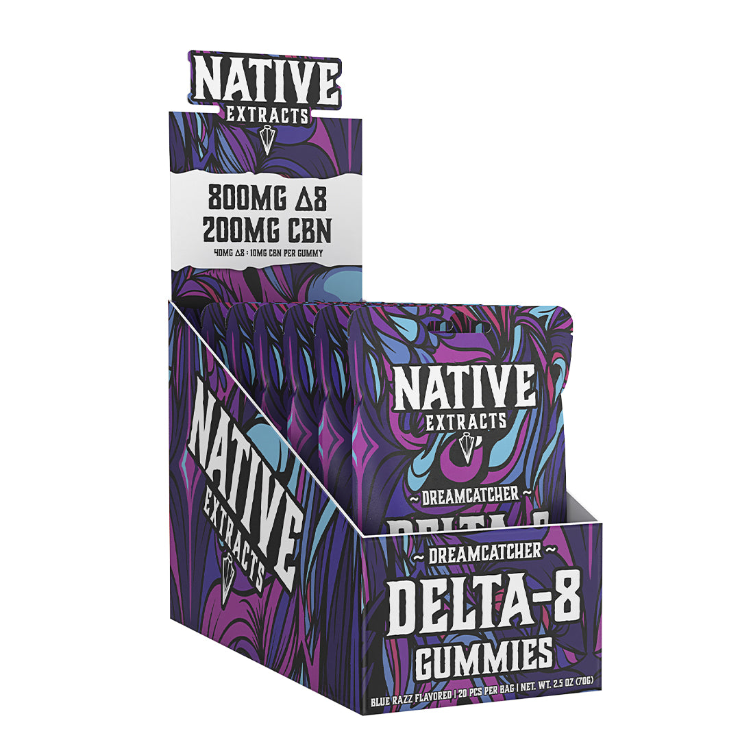 "Dreamcatcher" - 800mg Delta-8 THC : 200mg CBN - Blue Raspberry (Sleep)